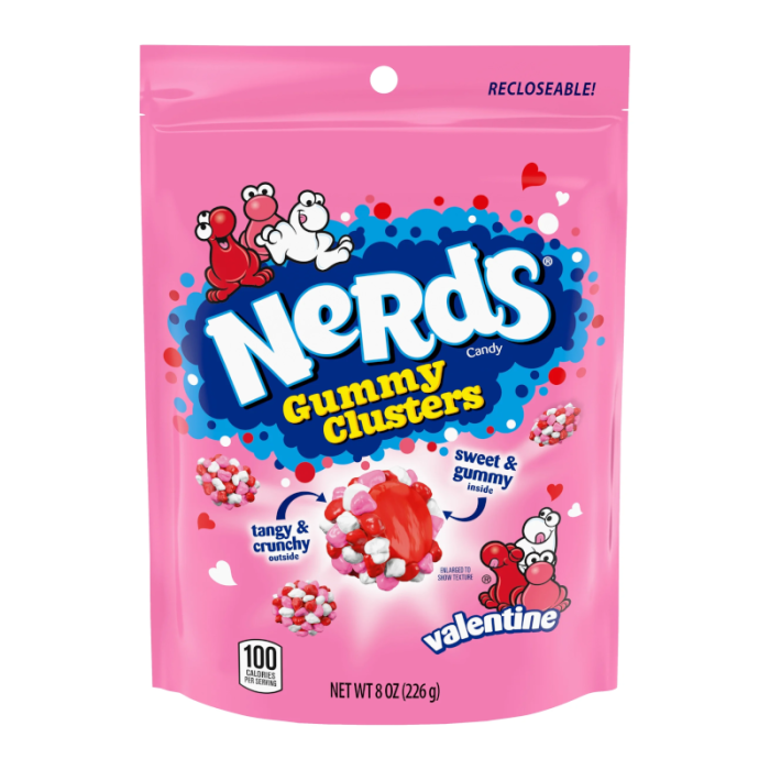 Nerds Valentines Gummy Clusters (227g)