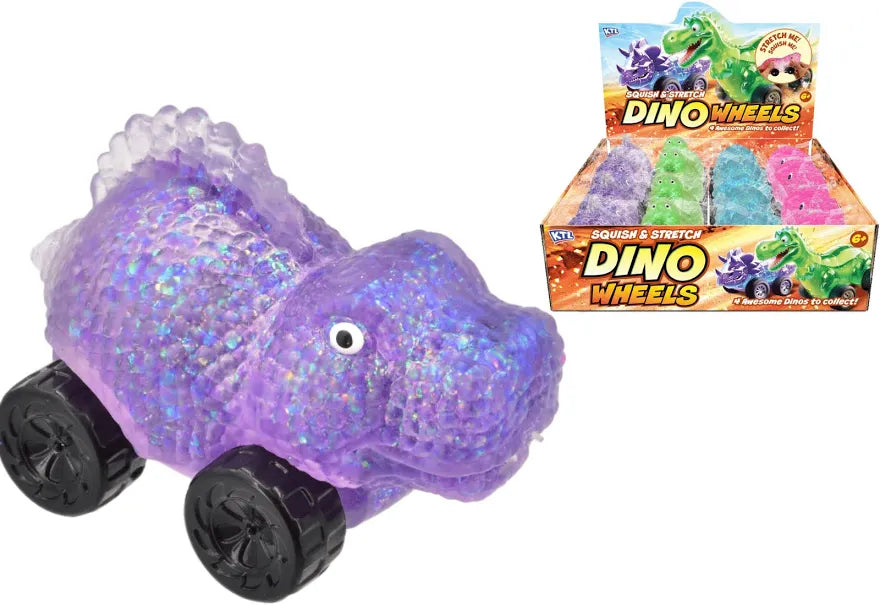 Dino Wheels Glitter Sugar Squishy