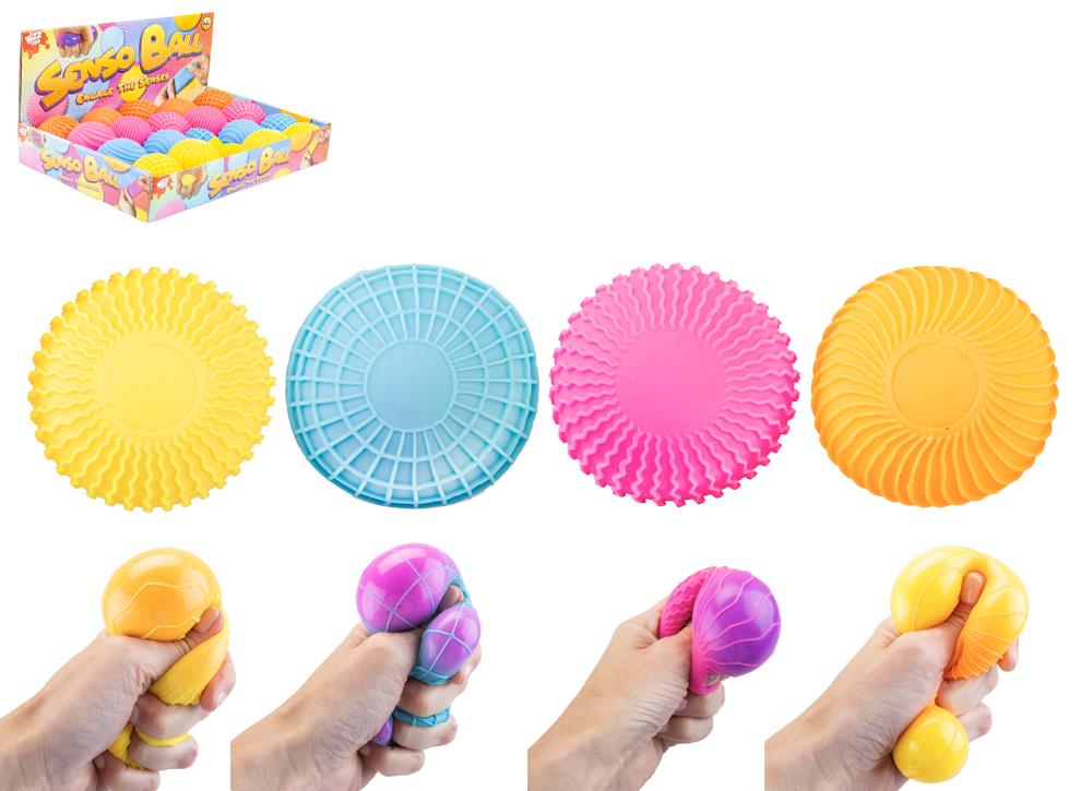 Pattern Sensory Neon Ball 6.5cm