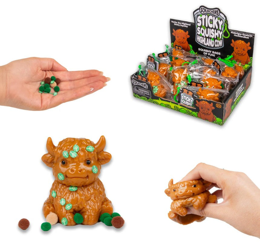 Scrunchems Sticky Squishy Highland Cow