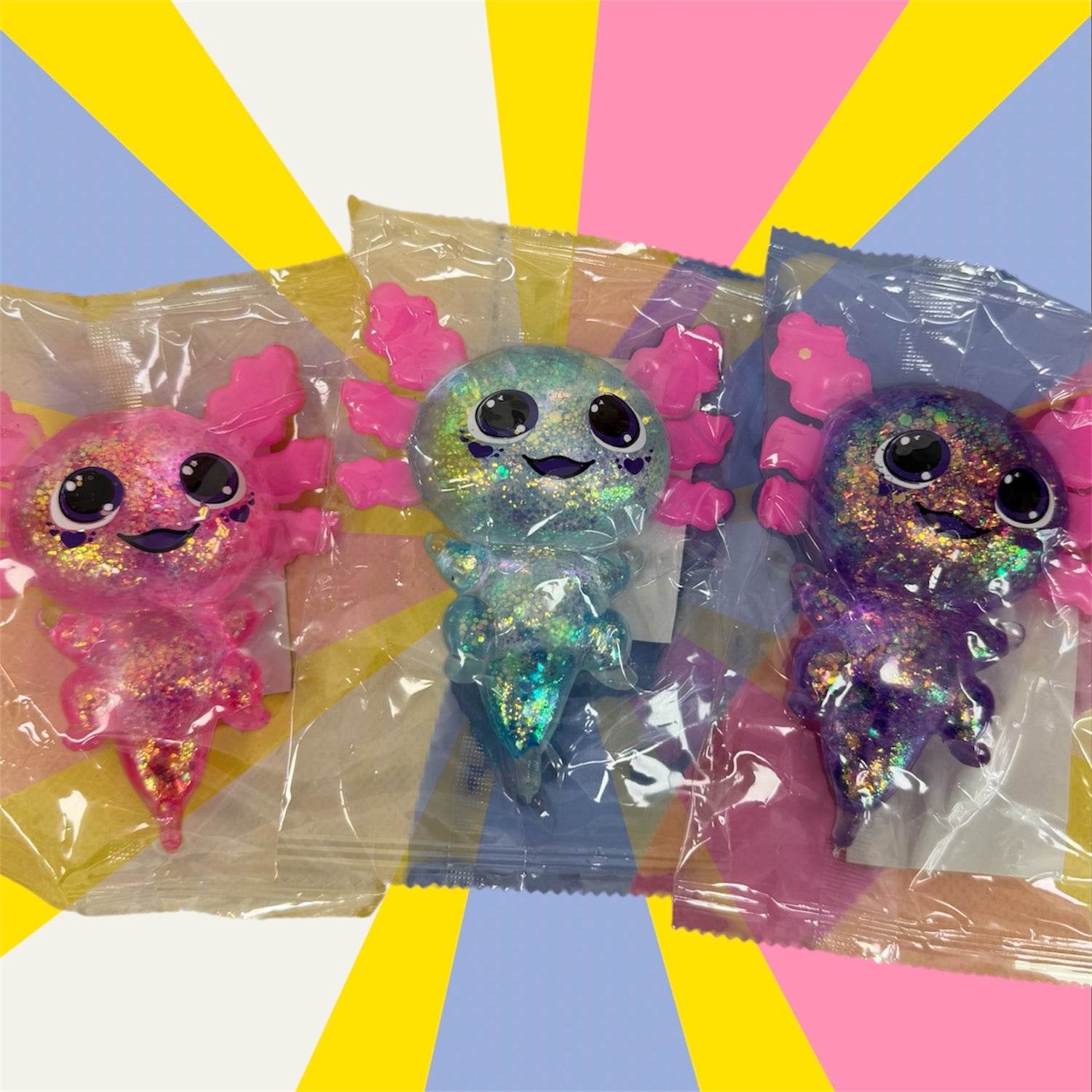 Glitter Axolotl Squishy