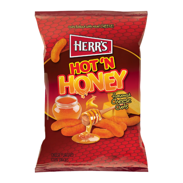 Herr's Honey HOT Cheese Curls 170g