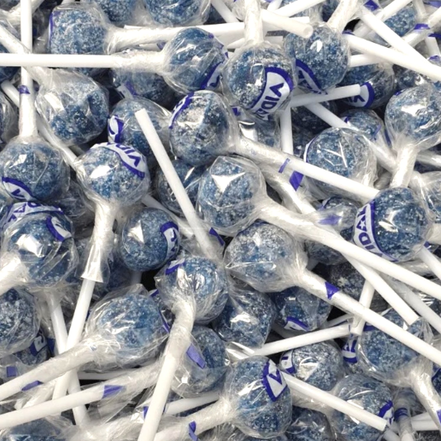 Vidal Lotta Lollies Blue Raspberry Lollipops x 10