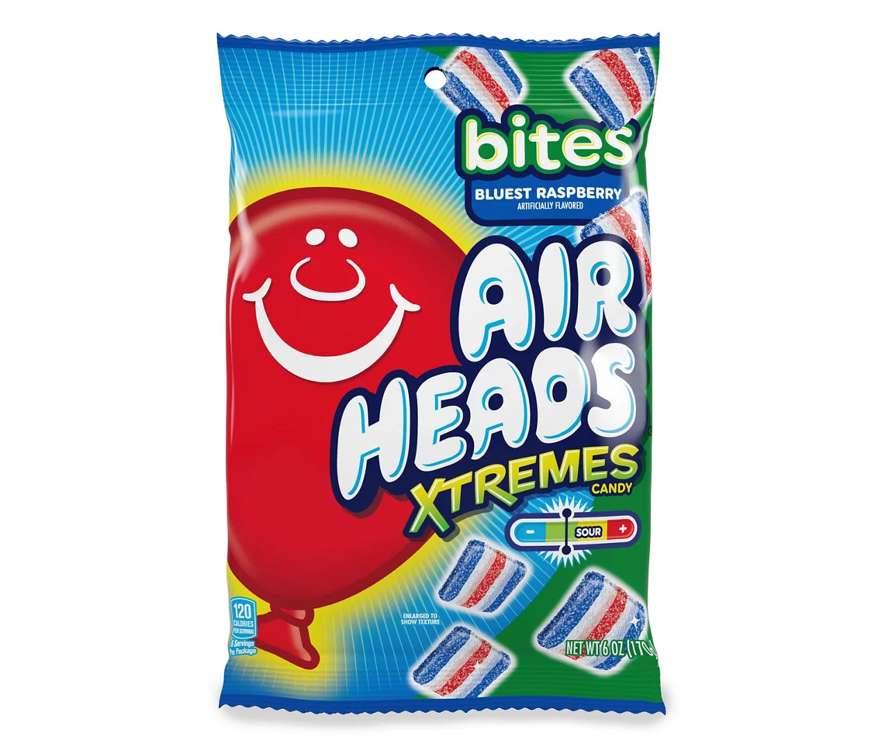 Airheads Xtremes Candy Bluest Raspberry 170g