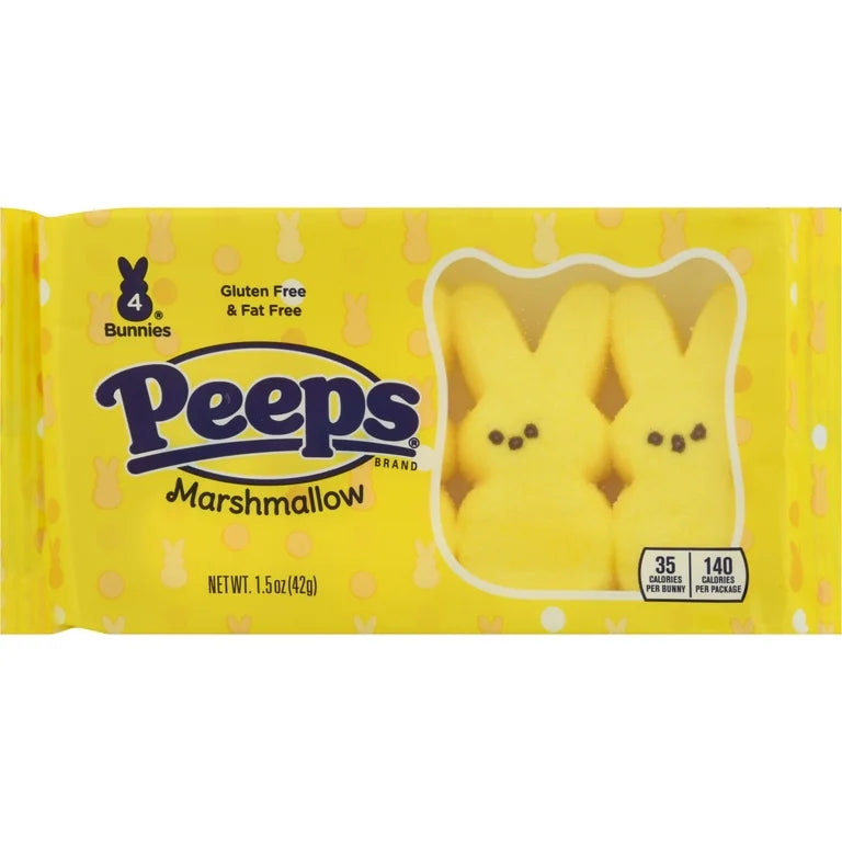 Peeps Yellow Bunnies 4 Pack