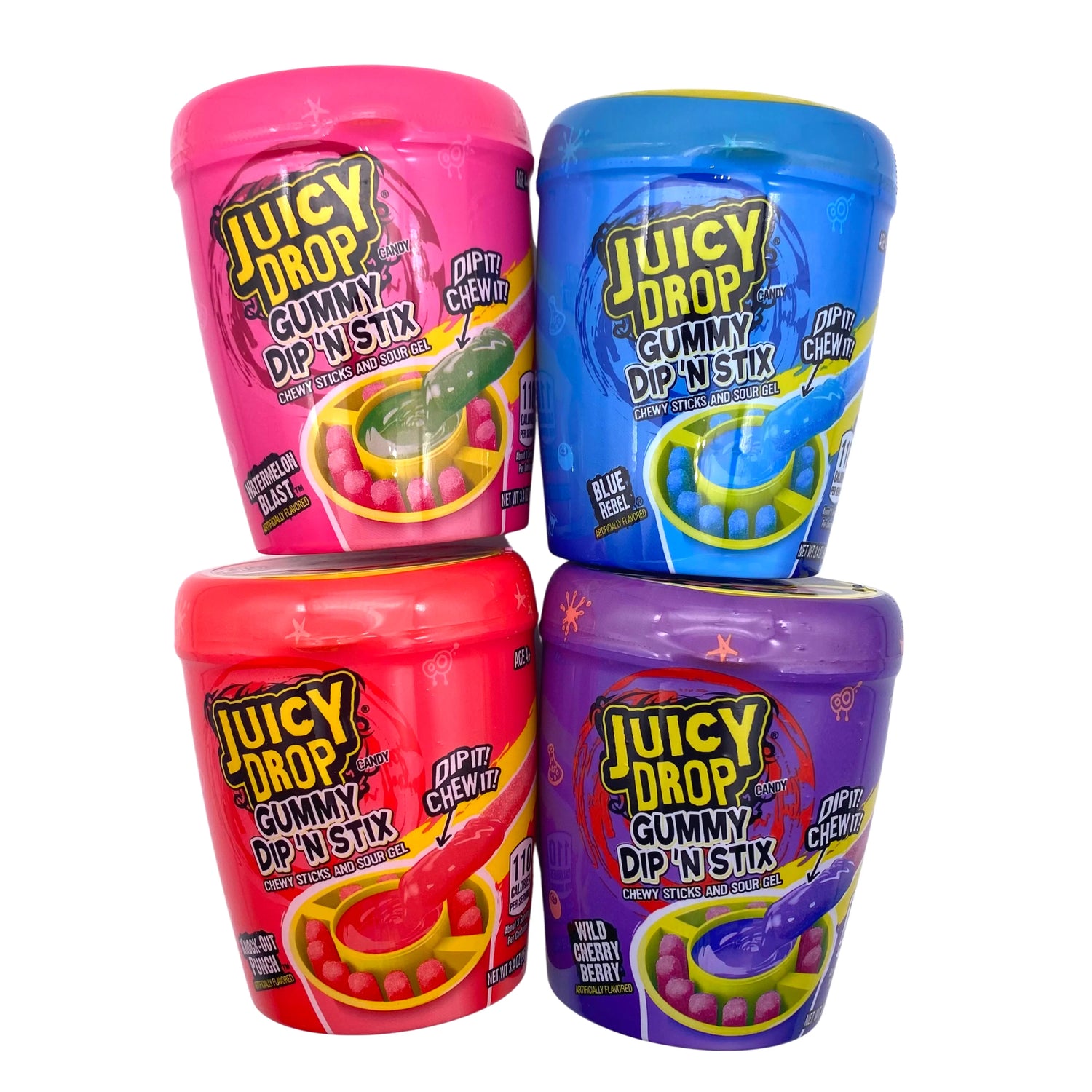 Juicy Drop Gummy Dip n Stix USA FLAVOURS