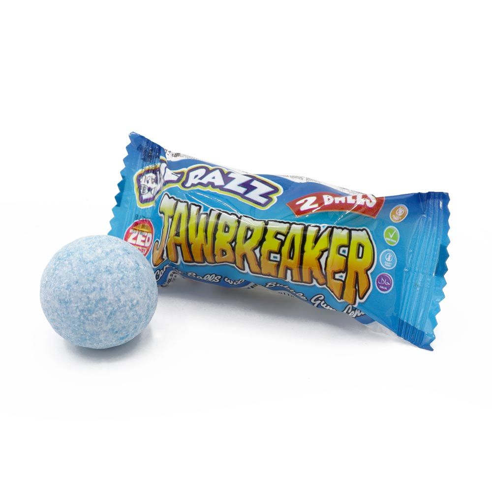 Zed Candy Blue Razz Jawbreakers 2 Balls