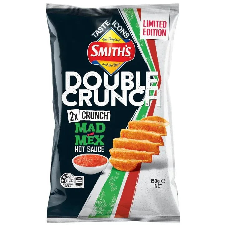 Smith's Double Crunch Mad Mex Hot Sauce 150g (Australia)