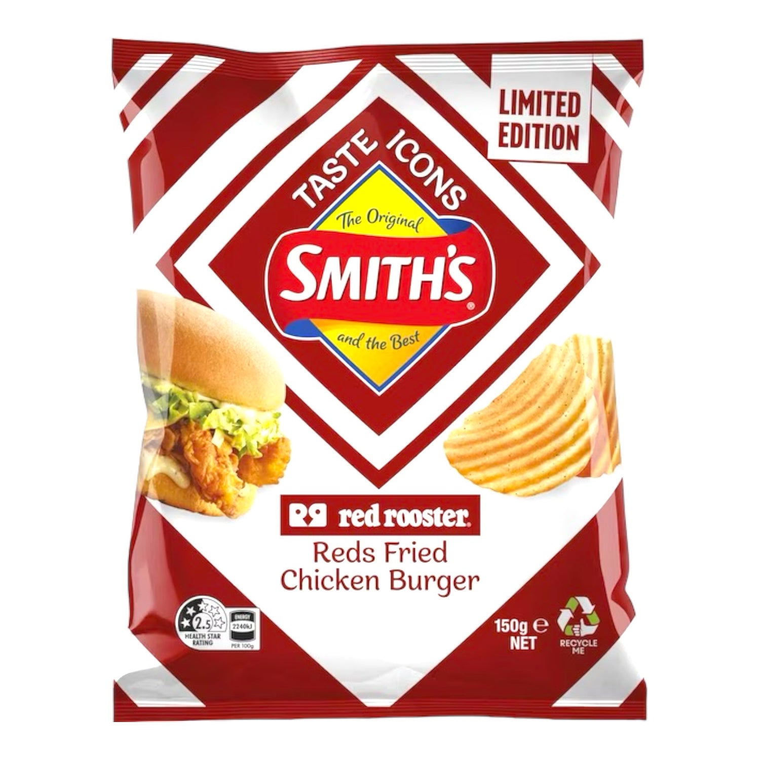Smith's Reds Fried Chicken Burger 150g (Australia)