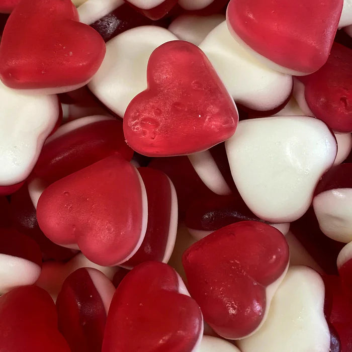 Red Strawberry Hearts 100g (Halal)