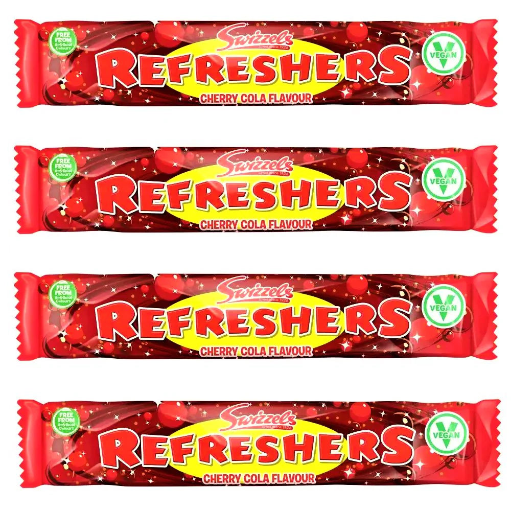 Refreshers Cherry Cola Chew Bars (Vegan) 4 Pack