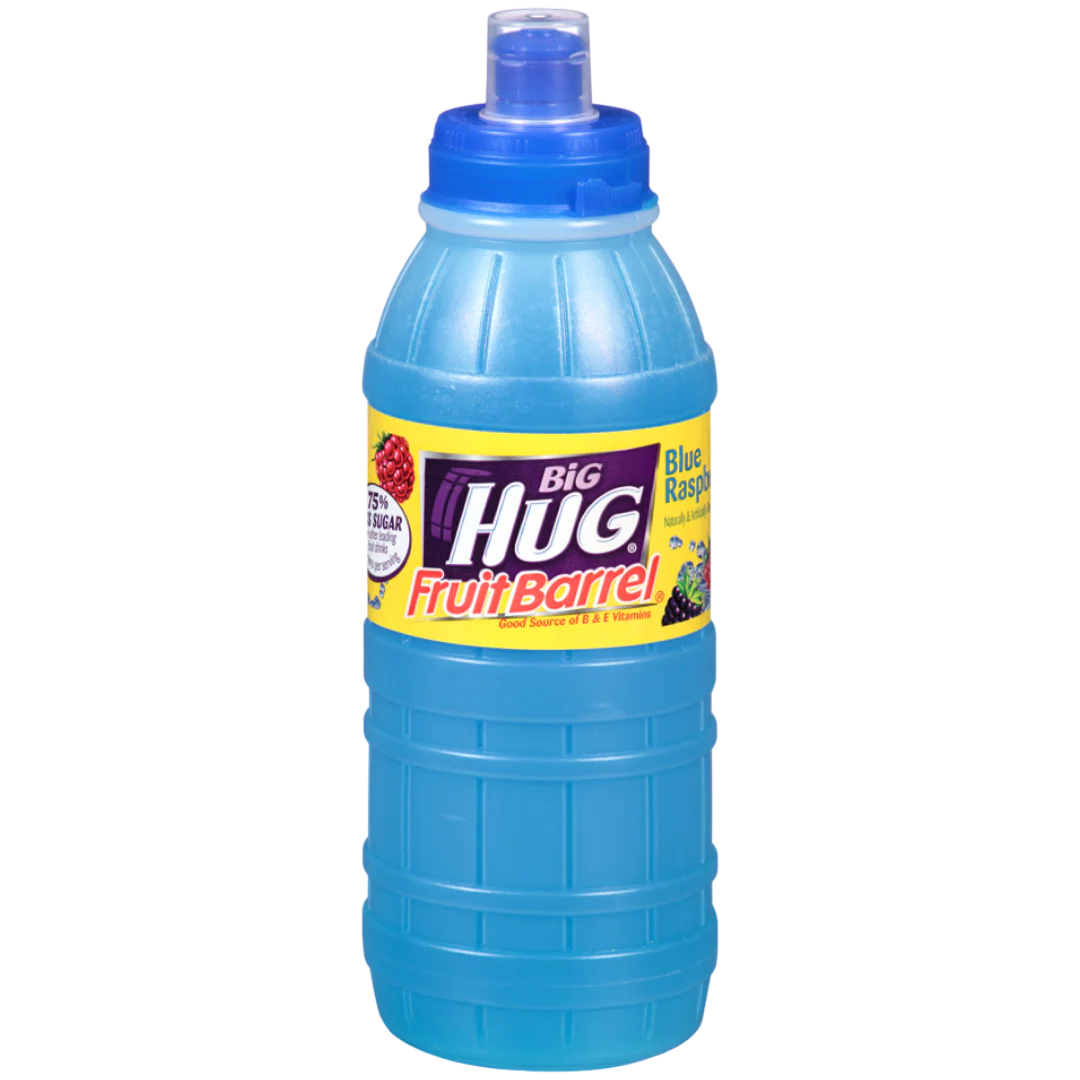 Big Hug blue Raspberry Fruit Barrel Drink 473ml