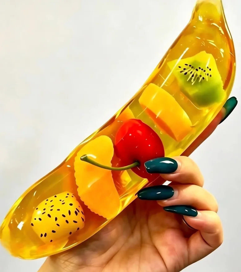 Jumbo Banana Vaseline Squishy With Fruit