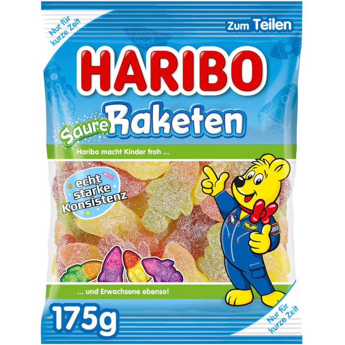 Haribo Sour Rockets 175g (Germany) – Crazy Candy Co