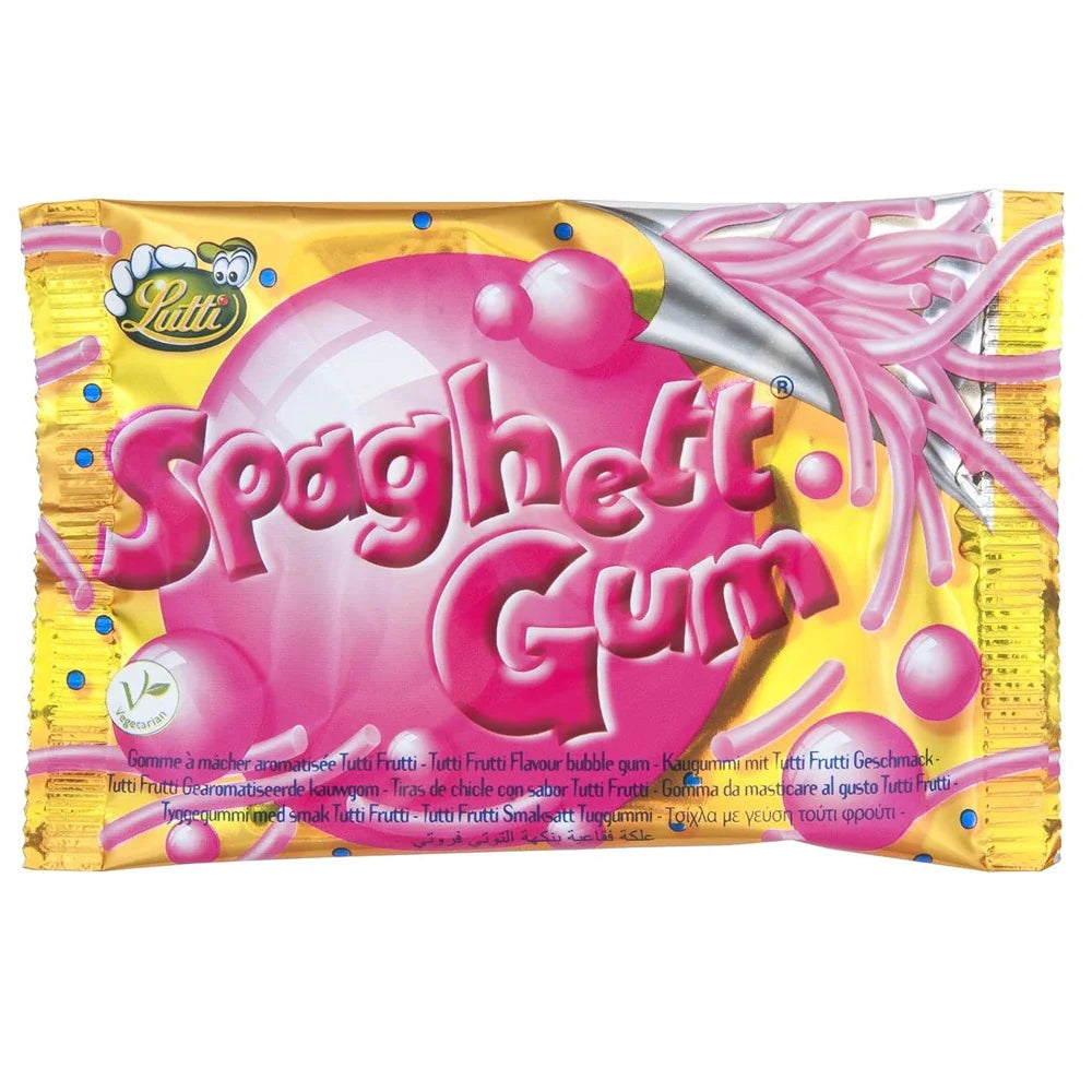Lutti Spaghetti Gum Pink 35g