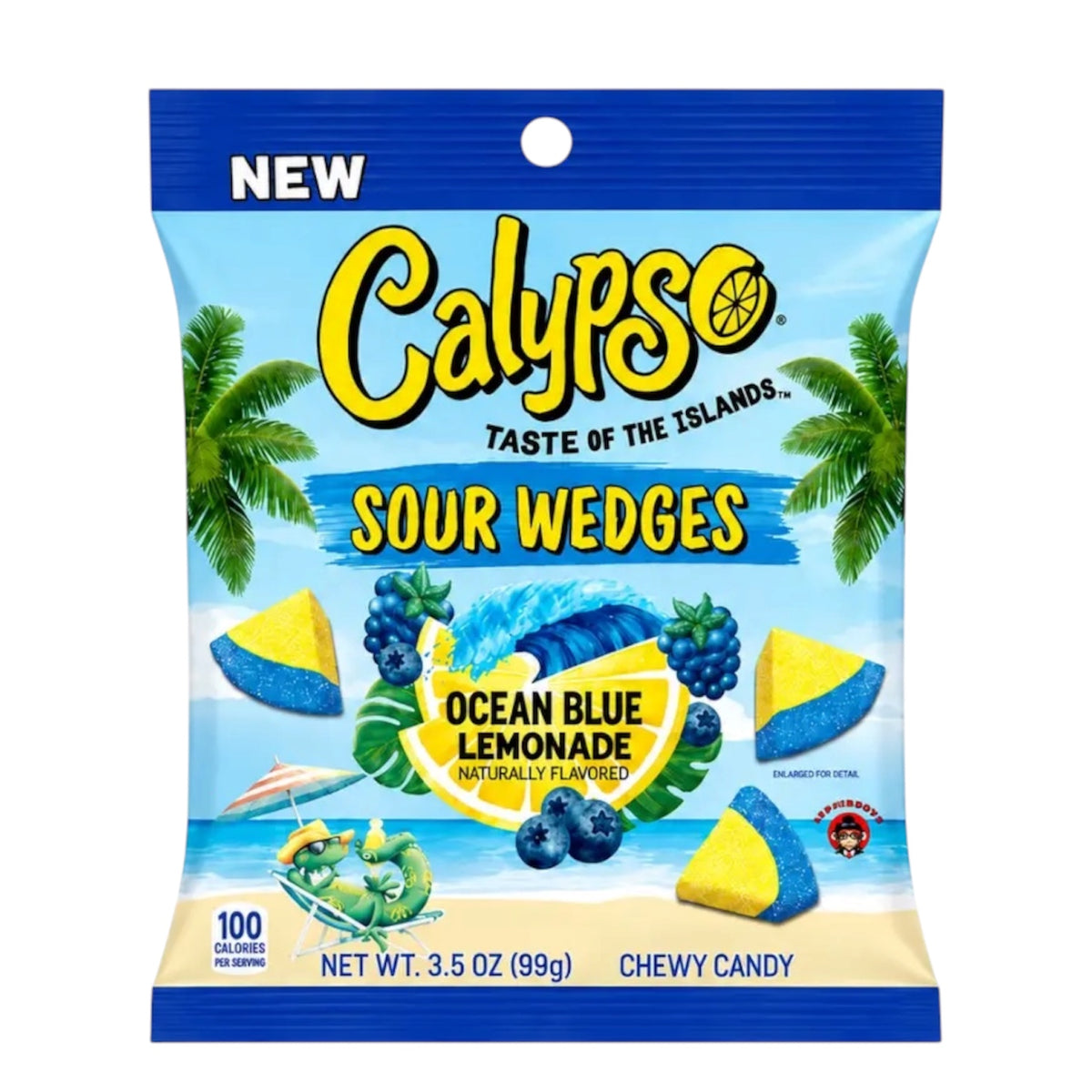 Calypso Sour Wedges Ocean Blue Lemonade (USA)