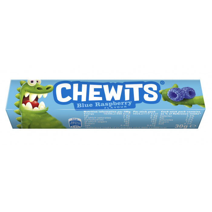 Chewits Blue Raspberry Chews (Vegetarian)