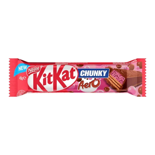 KitKat Chunky Aero Strawberry 45g (Australia)
