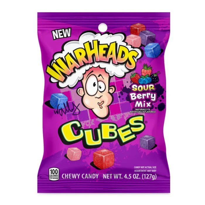 Warheads Berry Mix Cubes 127g