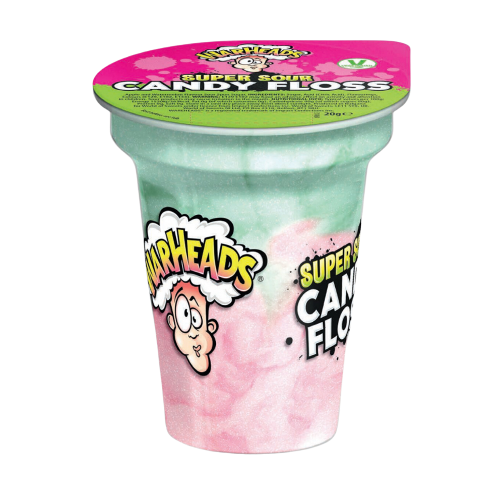 Warheads Candy Floss Sour Apple & Watermelon