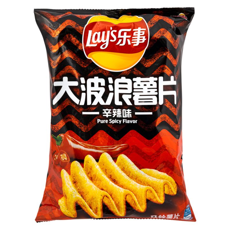 Lays Deep Ridged Pure Spicy 135g (China)