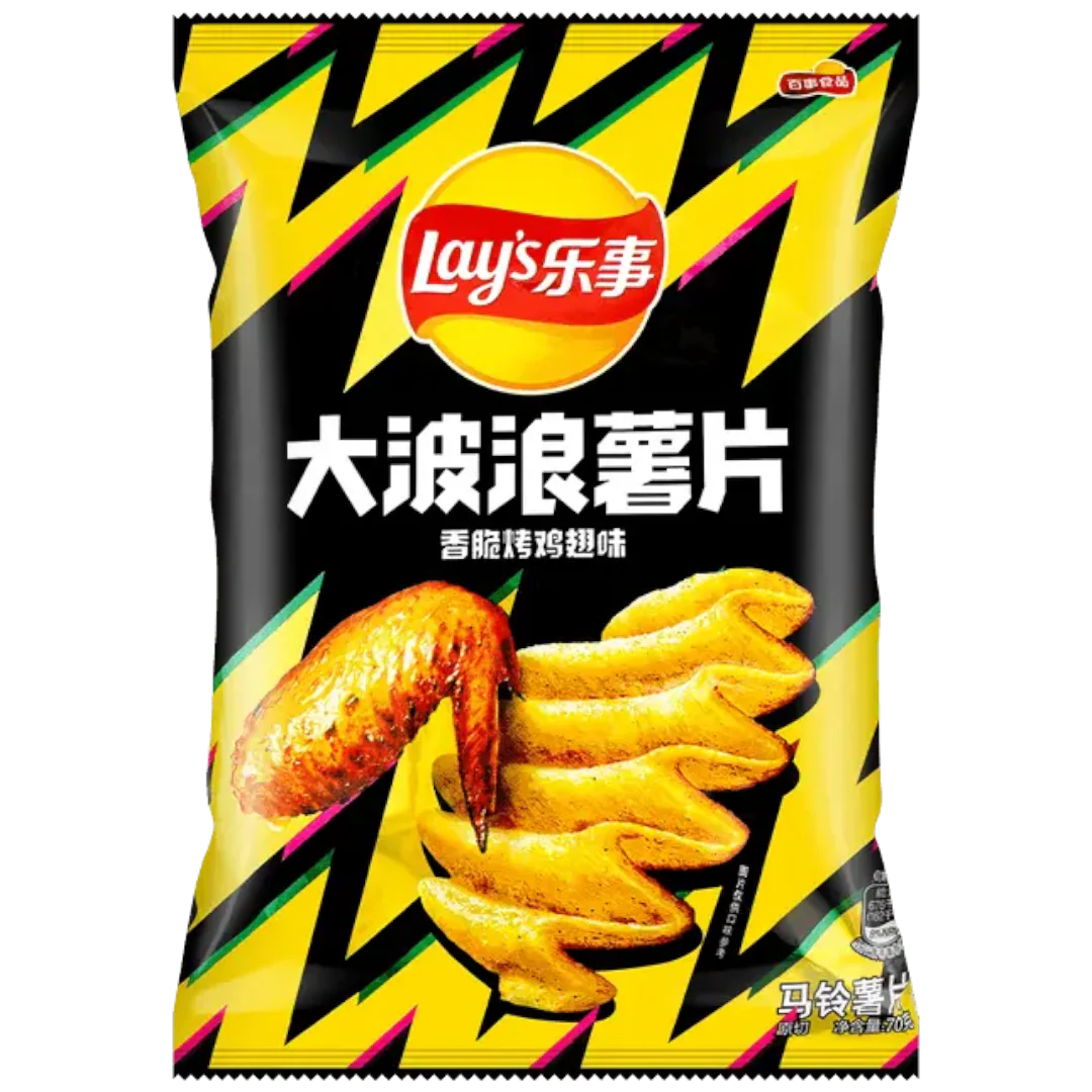 Lays Deep Ridged Chicken Wings Flavour 135g (China)