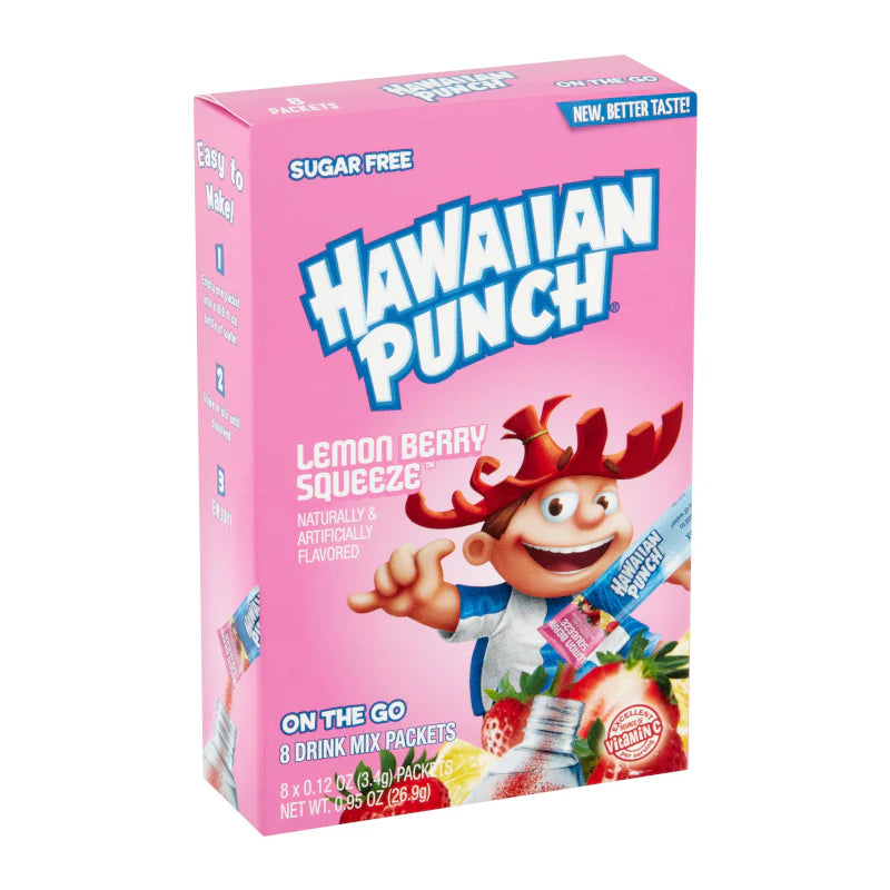 Hawaiian Punch Lemon Berry Squeeze Singles To Go Drink Mix