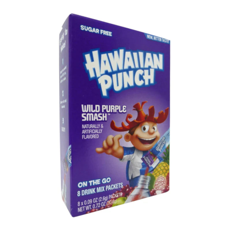 Hawaiian Punch Wild Purple Smash Singles To Go Drink Mix