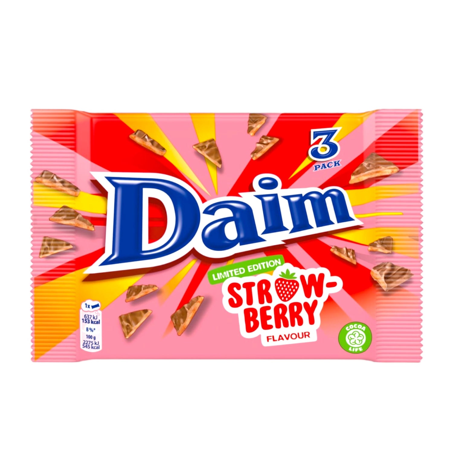 Daim Bar Strawberry 3 Pack