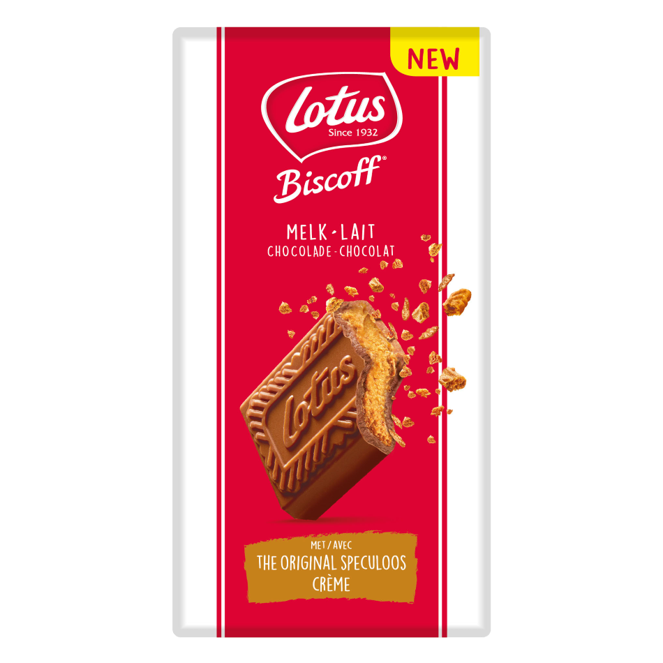 Lotus Biscoff Spread Filled Milk Chocolate 180g