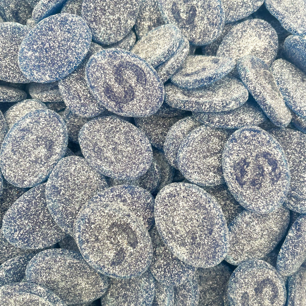 Sour Swedish Ovals Blue Raspberry 100g (Vegan)