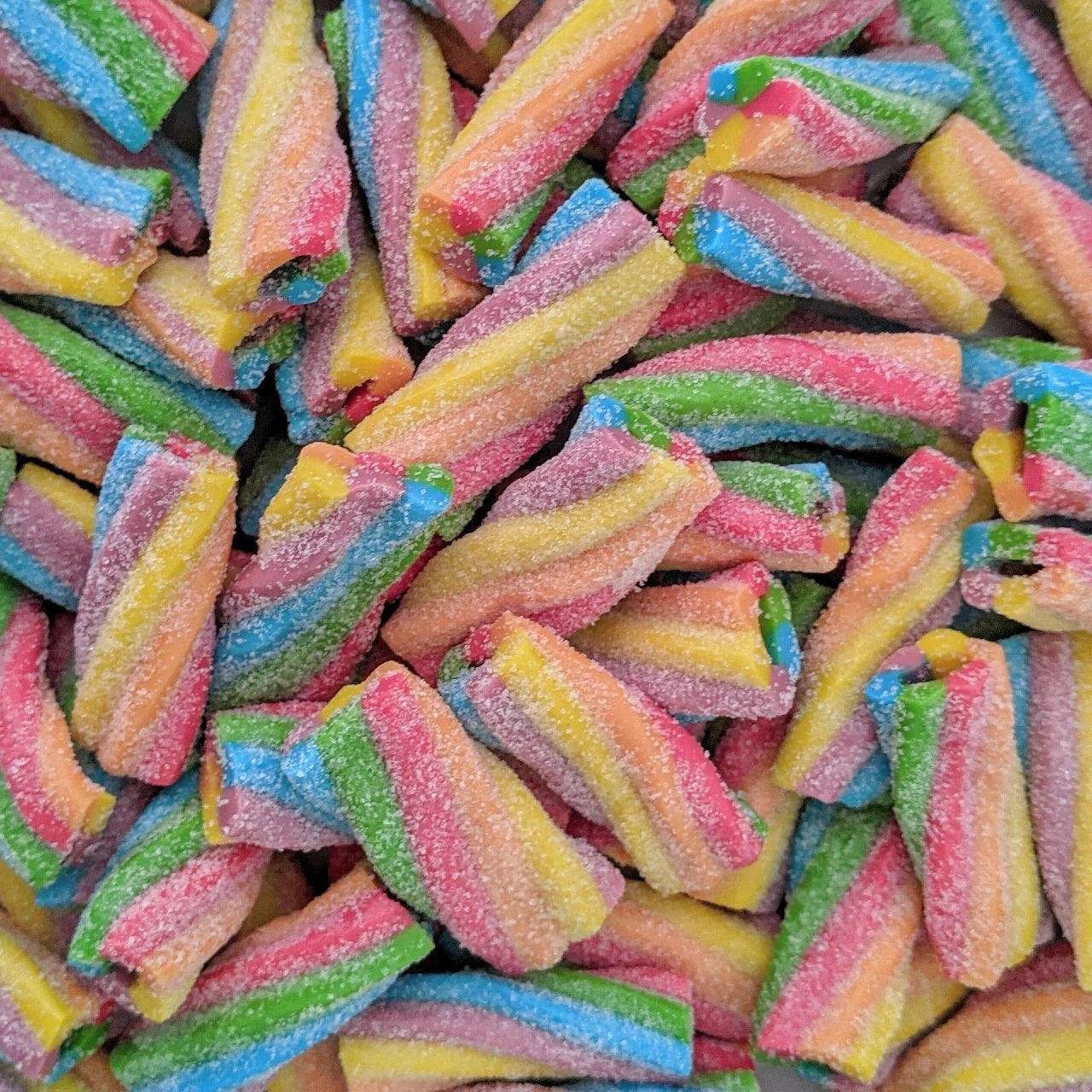 Rainbow Sour Twists 100g (Vegan)