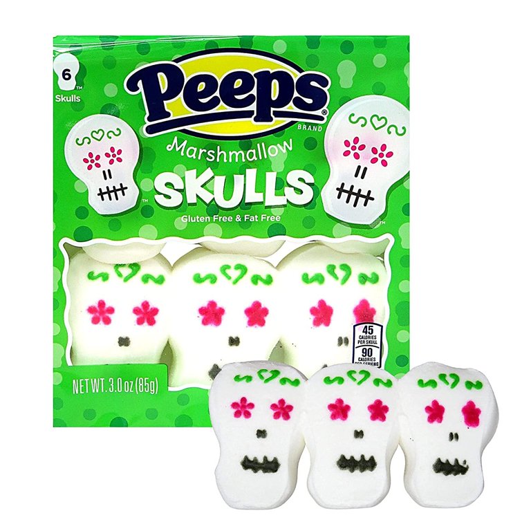 Peeps Halloween Skulls 6 Pack