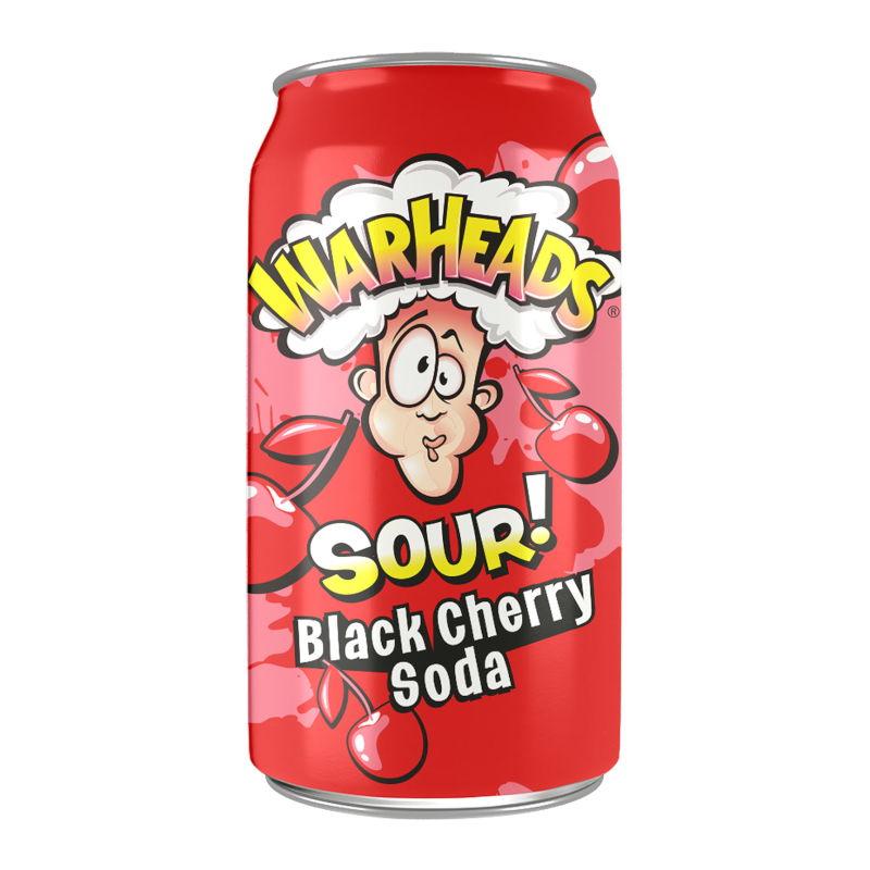 Warheads SOUR! Black Cherry Soda Drink