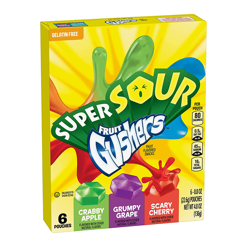 Fruit Gushers Super Sour 138g Full Box