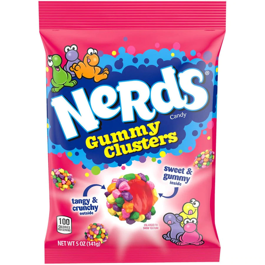 Nerds Gummy Clusters Peg Bag 142g