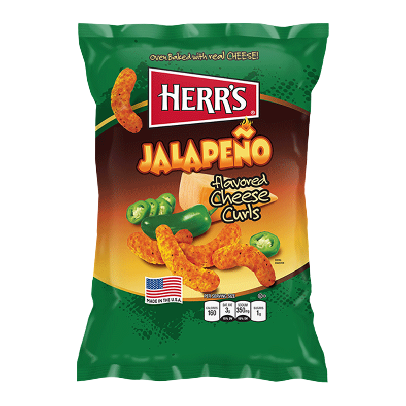 Herrs Jalapeno Cheese Curls 28g