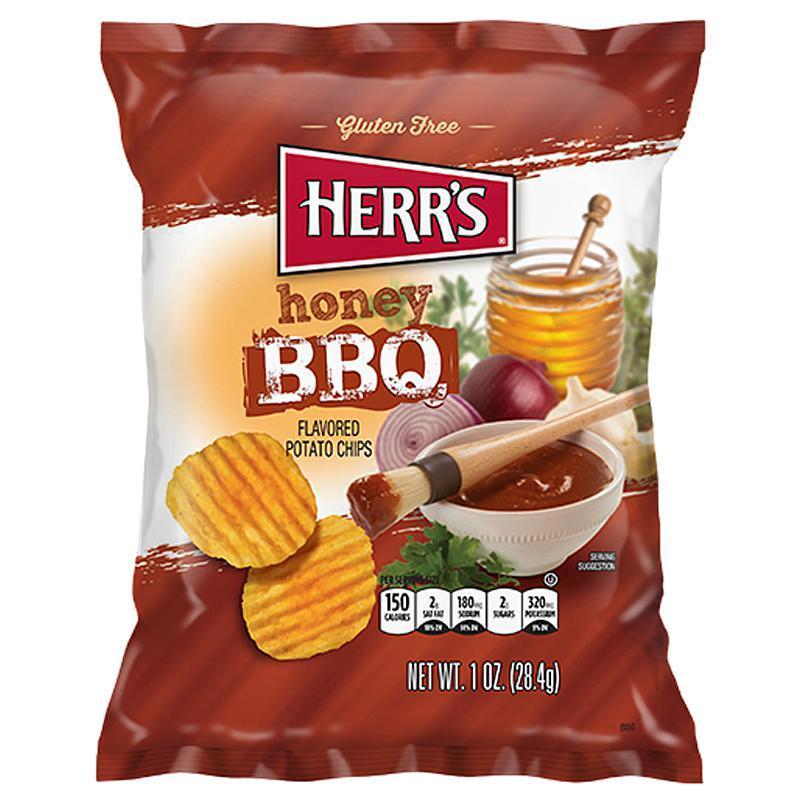 Herr's Honey BBQ Potato Chips 28g