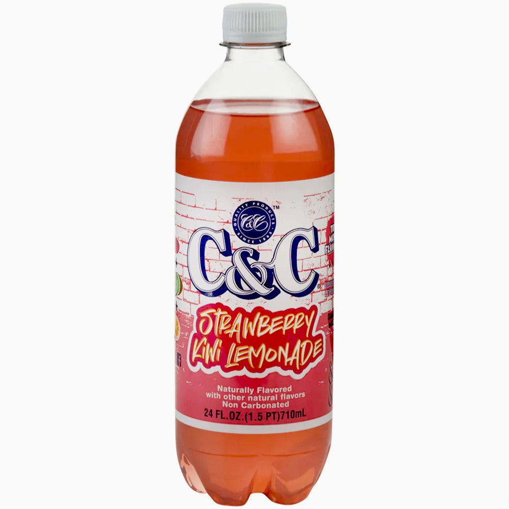 C&C Strawberry Kiwi Lemonade Bottle 710ml NEW