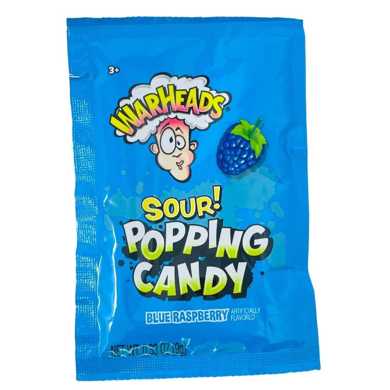 Warheads Sour Blue Raspberry Popping Candy