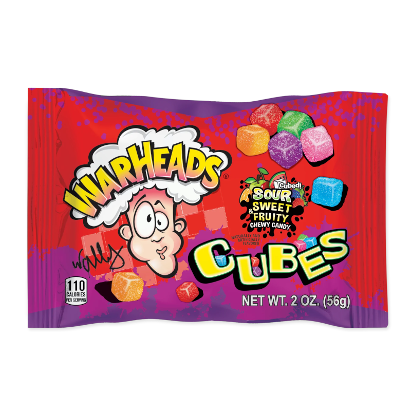 Warheads Chewy Cubes Bag 56g (Best Before Feb 24)