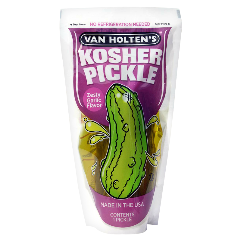 Van Holten's Jumbo Kosher Garlic - Pickle In A Pouch