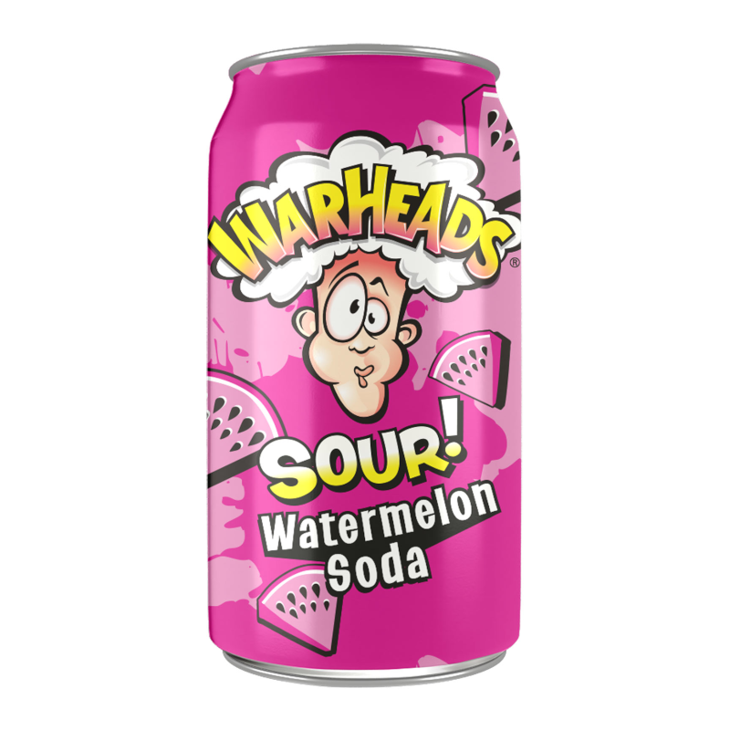Warheads SOUR! Watermelon Soda Drink