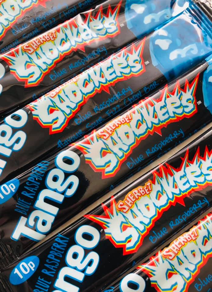 Tango Shockers Blue Raspberry Chew Bars (Veg) 4 Pack — Crazy Candy Co