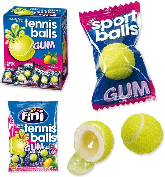 Fini Tennis Balls Liquid Filled Bubblegum 10 Pack