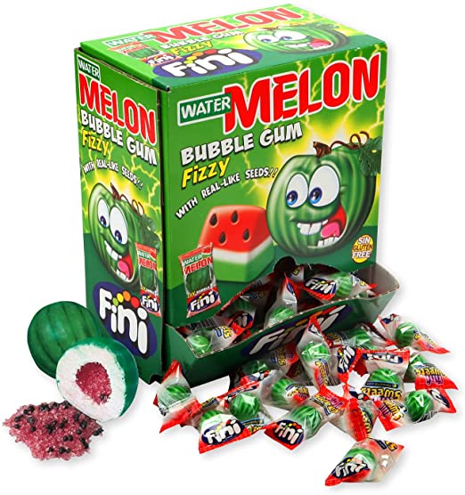 Fini Watermelon Fizzy Bubblegum 10 Pack