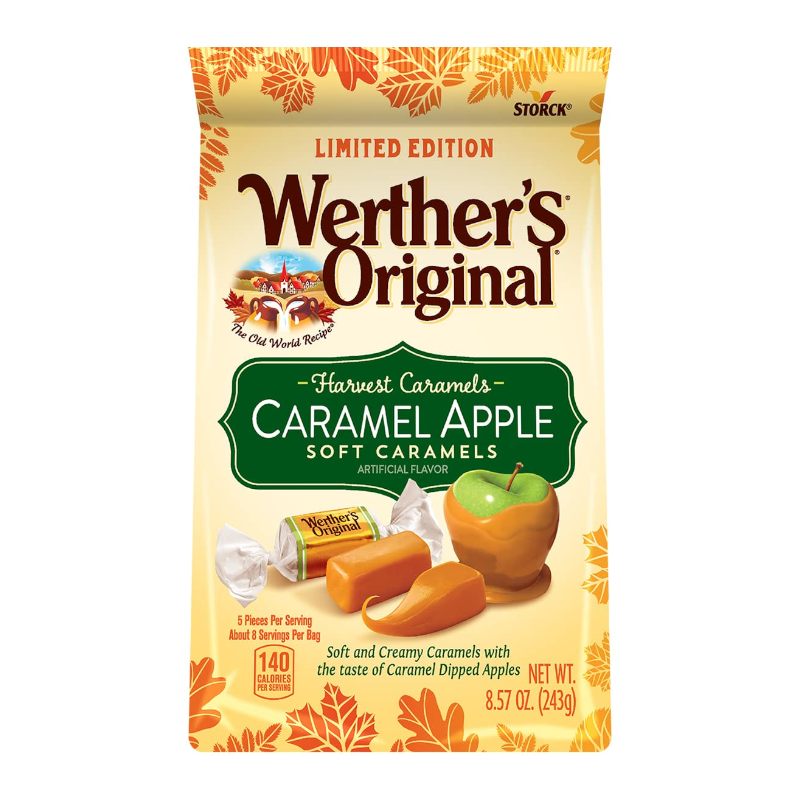 Werther’s Original Caramel Apple Soft Caramels 243g